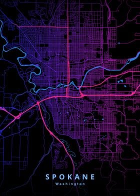 Spokane Washington Map