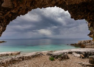 Seascape in Corfu, Greece