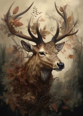 Graceful Antlers Artwork