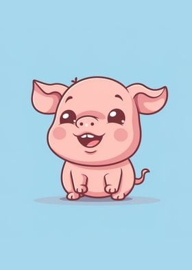pig pink cute animal