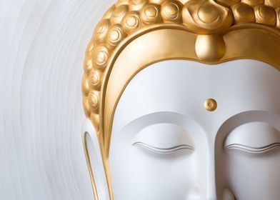 Art Deco Zen Buddha Head
