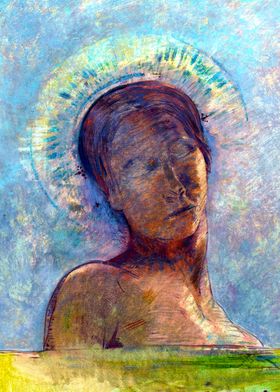 Closed Eyes Odilon Redon