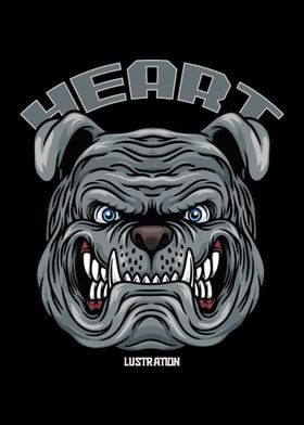 Bulldog Head Text