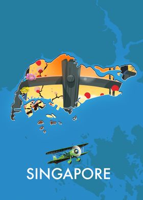 Singapore travel map