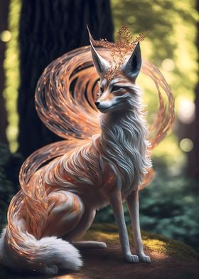 Japanese Kitsune Fox  