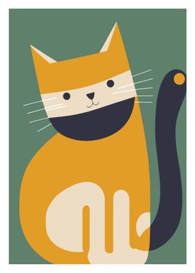 Cute Cat Illustration