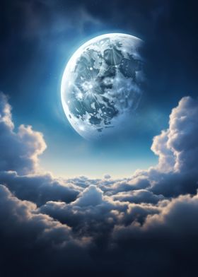 Mystical Moonlit Skyscape