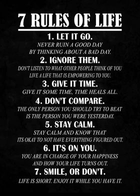 7 Rules of Life