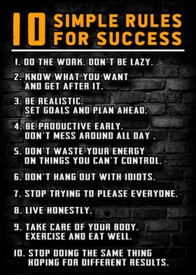 10 Rules For Success 