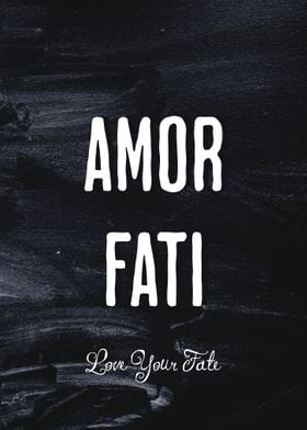 Latin Quote Amor Fati