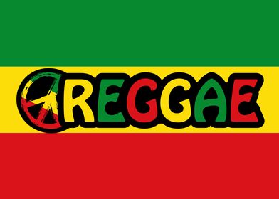 Reggae Music Peace Symbol