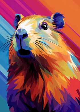 Colorful Animal Capybara