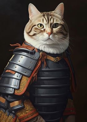 japanese Cat Samurai 