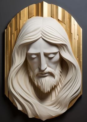 Jesus Christ Gold Art Deco