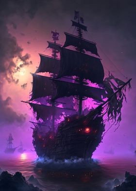 Fantasy Pirate Ship     