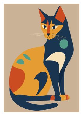 Cute Cat Illustration