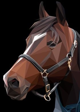 Handsome Horse Abstract