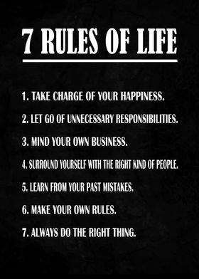 7 Rules of Life