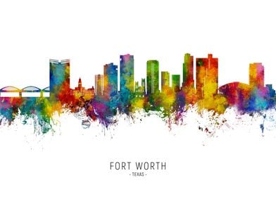 Fort Worth Skyline Texas