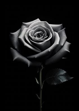 Sophisticated Silver Rose