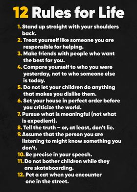 12 Rules for life