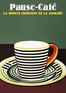 Retro French Coffee Poster