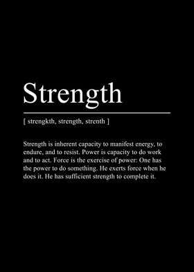 Strength Meaning