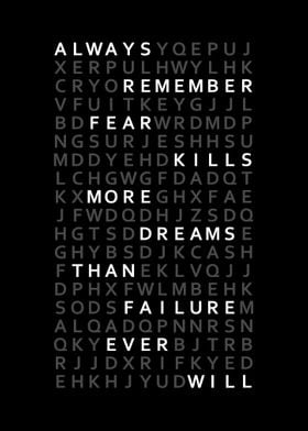 Fear kills