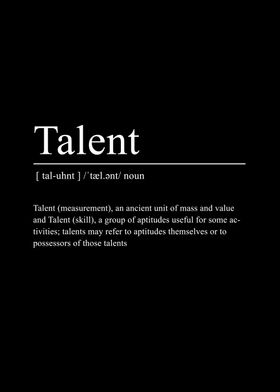 Talent Meaning