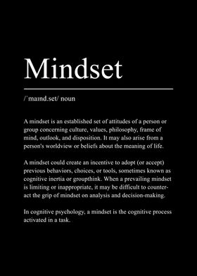 Mindset Meaning