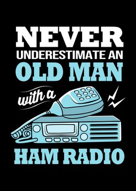 Ham Radio Operator Old Man