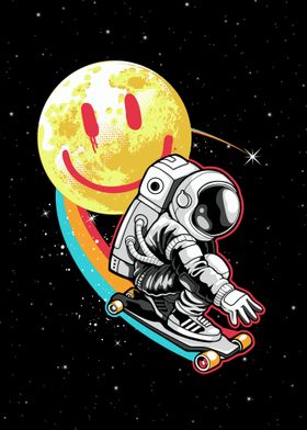 Astronaut With Smile Emoti