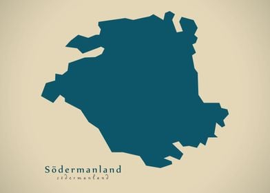 Sodermanland county map