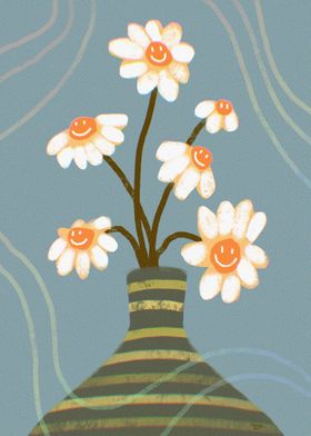 flowers in a vase 