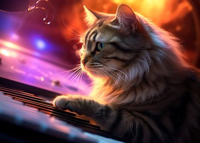 Space Kitten Pianist