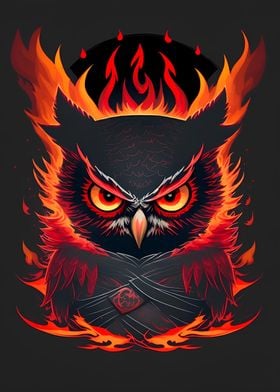 Evil ninja owl