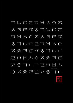 Korean Hangul Alphabets