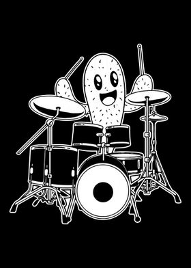 Drumming Drummer Cactus