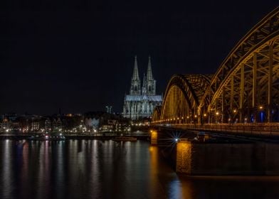 Cologne Cathedral At Night