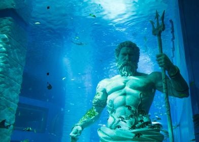 Poseidon under water