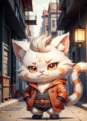 Cute Cat Illustration