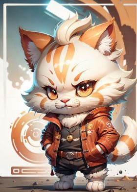 Cute Cat Illustration