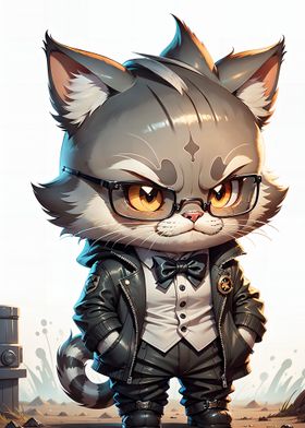 Cute Cat Illustration