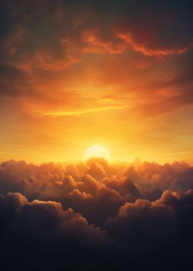 Serene Sunrise Over Clouds