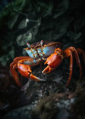 Peaceful crab