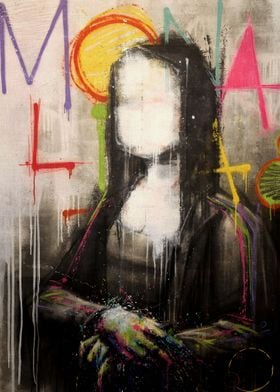 Mona Lisa Banksy Graffiti