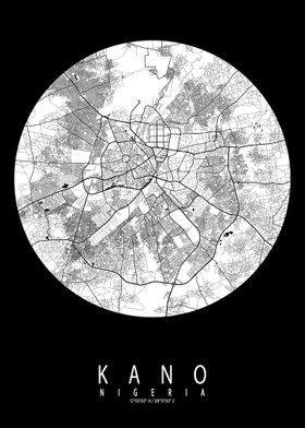 Kano City Map Full Moon