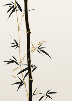 Black And Gold Bamboo