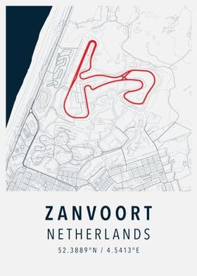 zanvoort simple map