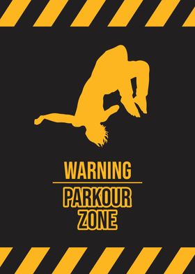 Warning parkour zone